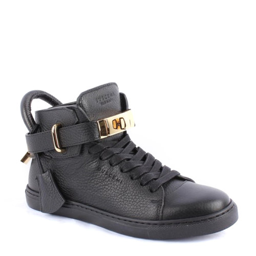 buscemi/buscemi黑色牛皮锁头女士运动鞋