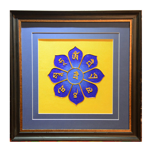 goldentara/金色度母掐丝手工艺唐卡财宝天王装饰挂画