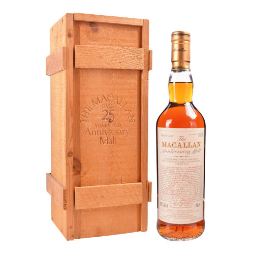 麦卡伦macallan二十五年单一麦芽威士忌1966年酿造