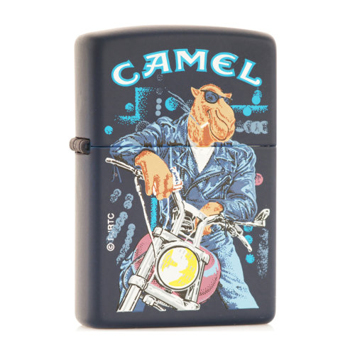 zippo打火机 camel骆驼乔叼烟摩托彩印 1997年生产