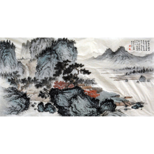 杨镇《悠然见南山》传统水墨 写意山水