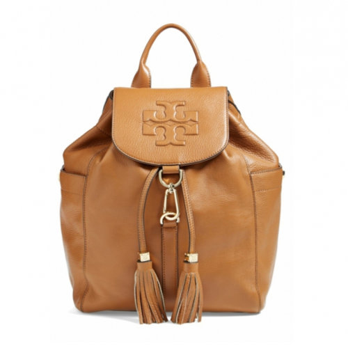 tory burch/汤丽柏琦 女士真皮双肩包 22149657卡其
