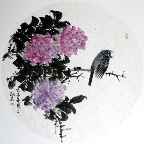 邢淑贞《绣球图》 河南省美术家协会会员