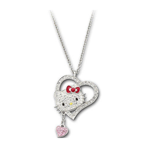 swarovski/施华洛世奇 hellokitty心形水晶项链 1106120