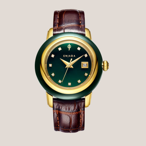 enjada/博玉东方 玉润时光系列 和田玉(青玉)腕表经典女款
