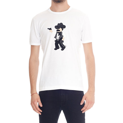 dolce&gabbana/杜嘉班纳 男士 纯棉 印花 短袖 t恤 br