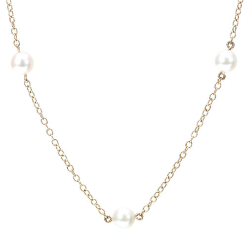 tiffany & co.(蒂芙尼) 18k黄金珍珠项链