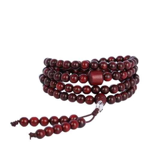 wooden/香元木饰 高油高密小叶紫檀项链 简约清新项链 6mm sh0511-30