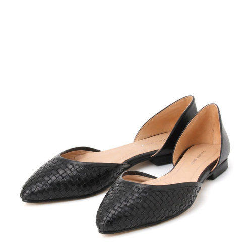 nanouniverse 女士牛皮网状编织平底鞋9999155172442