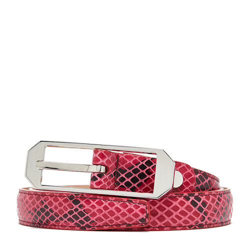 marja kurki/玛丽亚古琦 女士鳄鱼纹针扣牛皮腰带