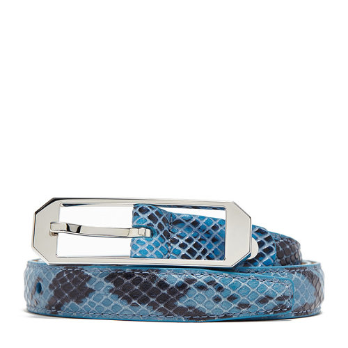 marja kurki/玛丽亚古琦 女士鳄鱼纹针扣牛皮腰带