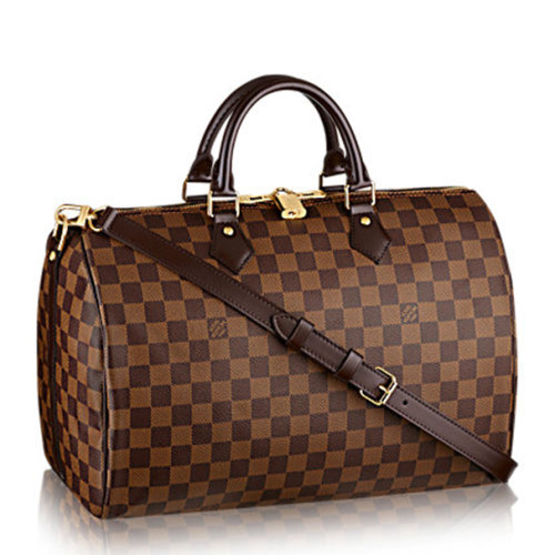 louis vuitton speedy 35 手袋 棋盘格 配肩带女士斜挎包 n41366