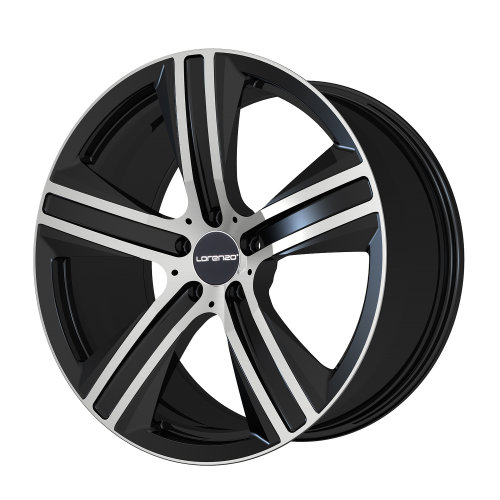 lf602 亮黑车亮面车亮轮缘 20"锻造轮毂,适配奔驰gle