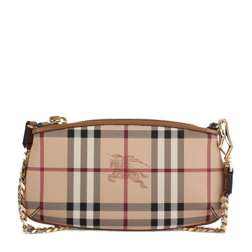 buberry/博柏利女款经典格纹pvc米色手拿/单肩小包 3882416