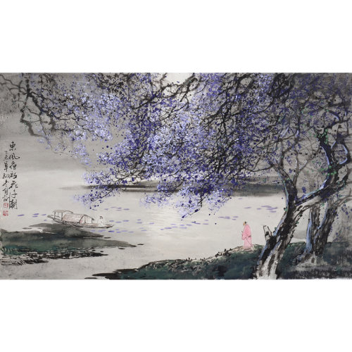李有训《东风夜放花千树》传统水墨 写意山水