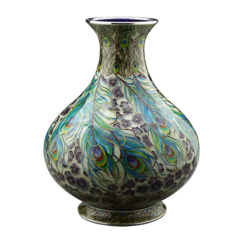 xiongshi/熊氏珐琅 雀羽纳福瓶 限量定制款