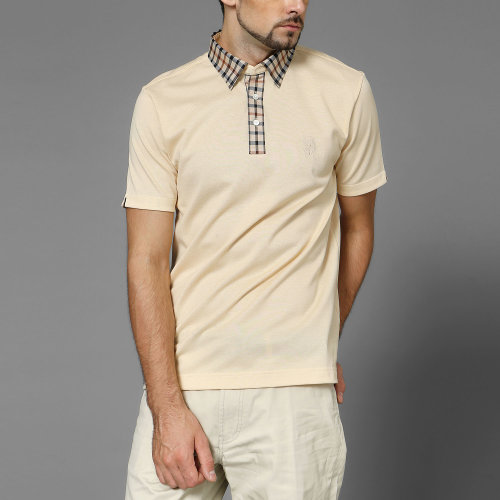 【15年新款】daks/达克斯男士t恤(短) 男款棉100% 6590705s15米色 50