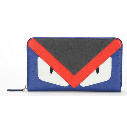fendi/芬迪 紫蓝色小恶魔钱包 fd7m019855r