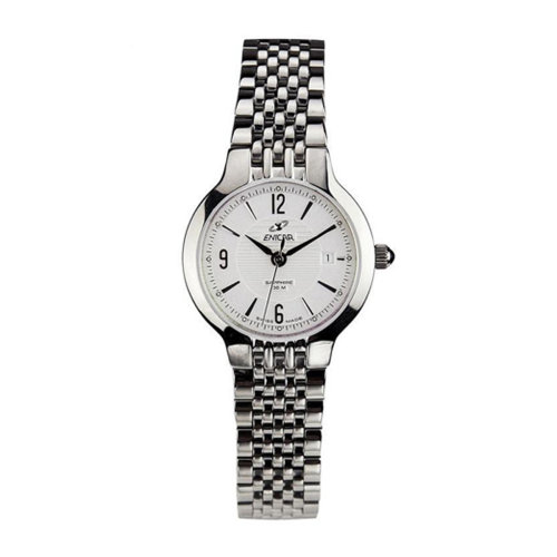 enicar/英纳格 经典系列进口石英手表 女士 女表 白盘钢带956/33/2772