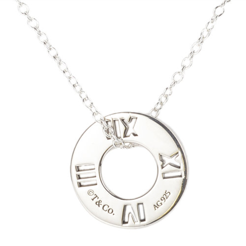 tiffany & co.(蒂芙尼)圆形罗马数字925纯银项链
