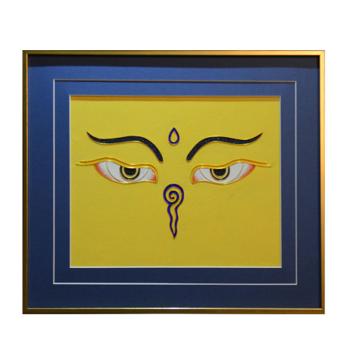 goldentara/金色度母掐丝手工艺唐卡佛眼装饰挂画