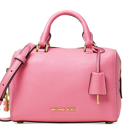 michael kors/迈克·科尔斯 kirby系列 拉链单肩手提斜挎包 粉玫瑰色