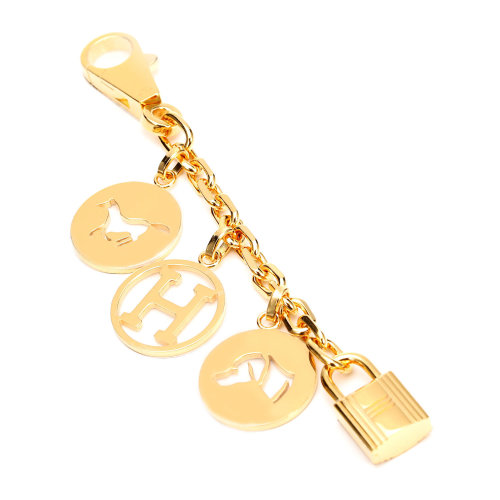 hermes(爱马仕) 金色箱包链