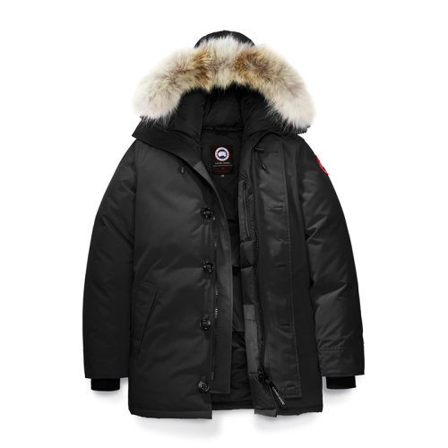 canada goose/加拿大鹅 男士狼毛领白鸭绒羽绒服