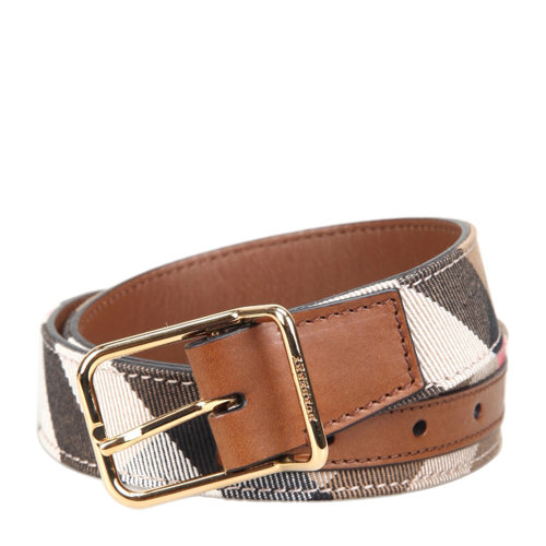 burberry/博柏利多色混合材质格纹样式女士腰带,3938306, upshall 30
