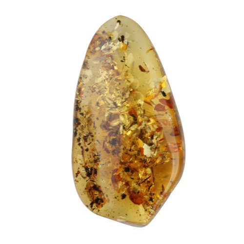 y/鼎艺 天然琥珀蜜蜡 随型水滴心型花珀吊坠 爆花挂件 hp41-9