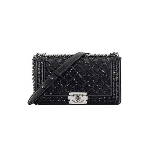 chanel/香奈儿boy chanel 系列 女士 印花小羊皮 单肩包 a67086 (此