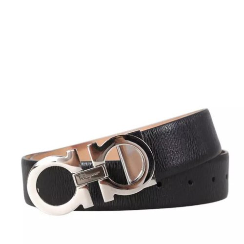 salvatore ferragamo/菲拉格慕 牛皮马蹄扣板扣商务腰带 679493