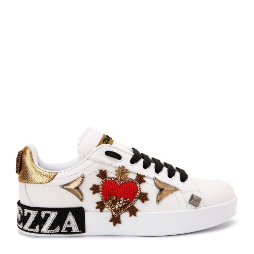 dolce&gabbana/杜嘉班纳女士休闲运动鞋-女士牛皮革(装饰物除外)女鞋