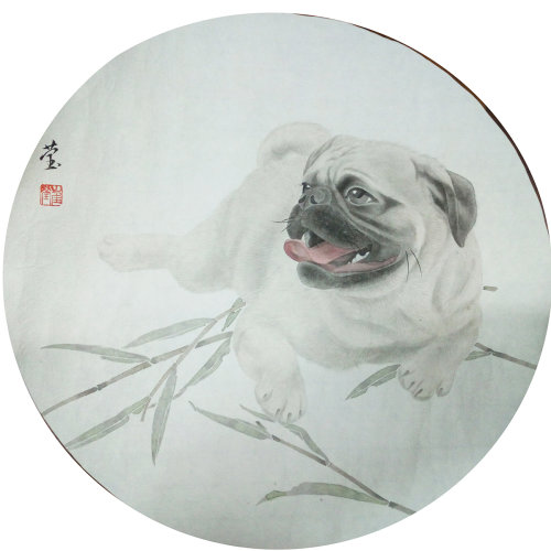 limited博雅阁艺术 传统水墨】崔莹《馋》传统水墨 工笔花鸟【正品