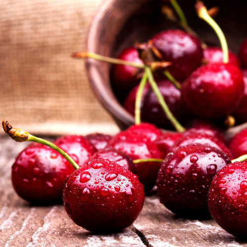 the red 新西兰红宝石车厘子果径32-34mm 1kg/盒装 新西兰进口