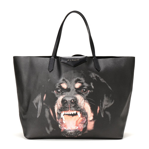 givenchy(纪梵希) 黑色pvc狗头图案单肩包