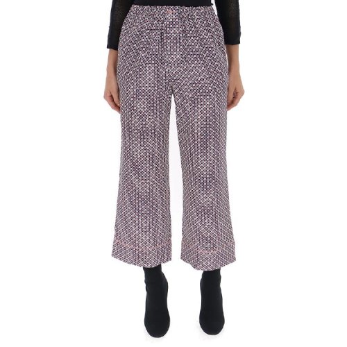 fendi/芬迪 19年春夏 高腰 女性 阔腿裤 通勤 混色 女士休闲裤 fr5994