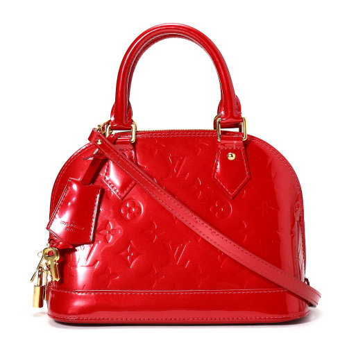 louis vuitton(路易威登) 红色漆皮两用包