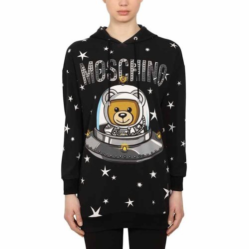 moschino/莫斯奇诺 太空熊长款女卫衣 可作连衣裙两穿 4485426