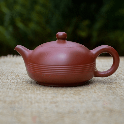 mingdeyuan/明德园 朝日 紫砂壶 全手工朱泥手拉壶 容量140cc 章广鑫