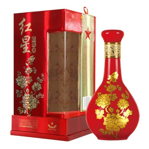 红星52度红星百年富贵500ml浓香型白酒