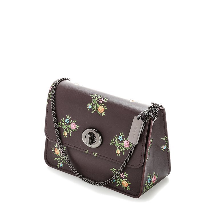 18年春夏 时尚 女性 钱包 22553 dk oxblood cross stitch floral