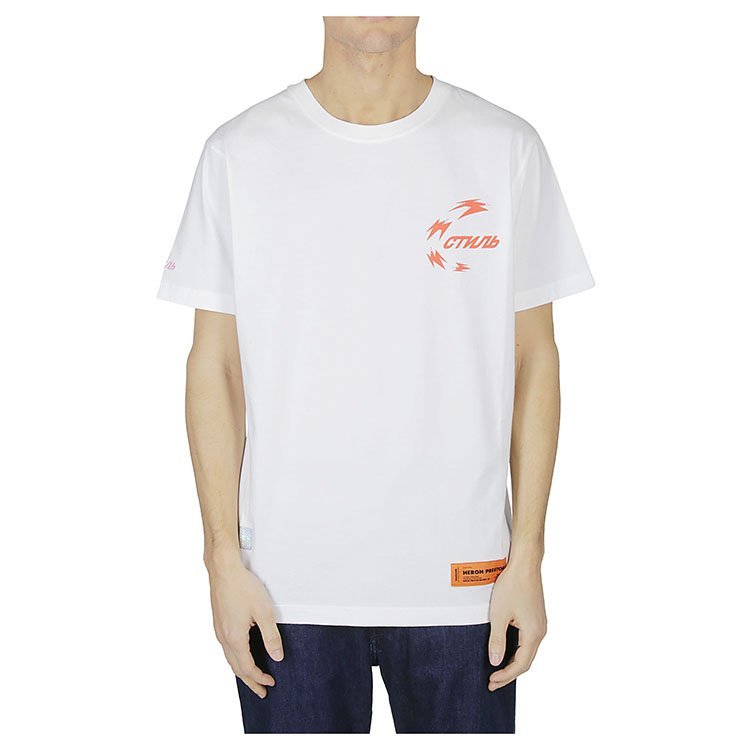 preston/heron preston 19年春夏 圆领 男性 胸标 宽松 男士短袖t恤