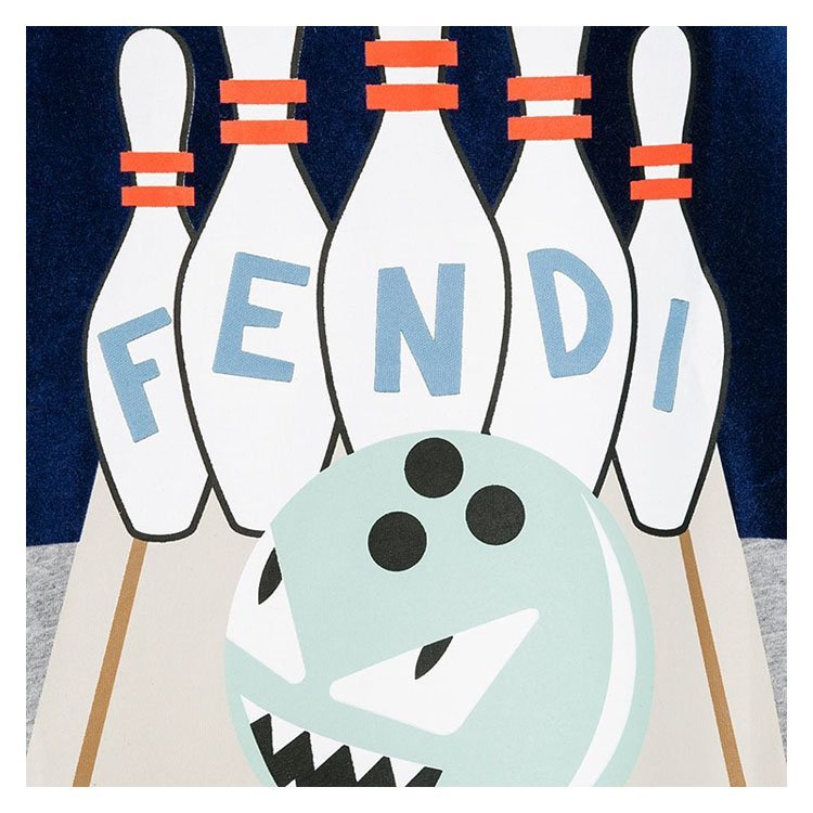 fendi/芬迪 18年秋冬 男童 灰色 儿童t恤 jmi2167ajf0ha1