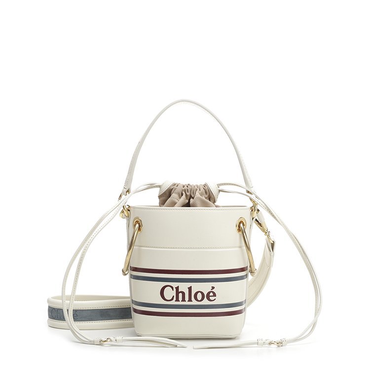 chloe/克洛伊 19年春夏 logo 水桶包 女包 女性 手提包 白色 斜挎包