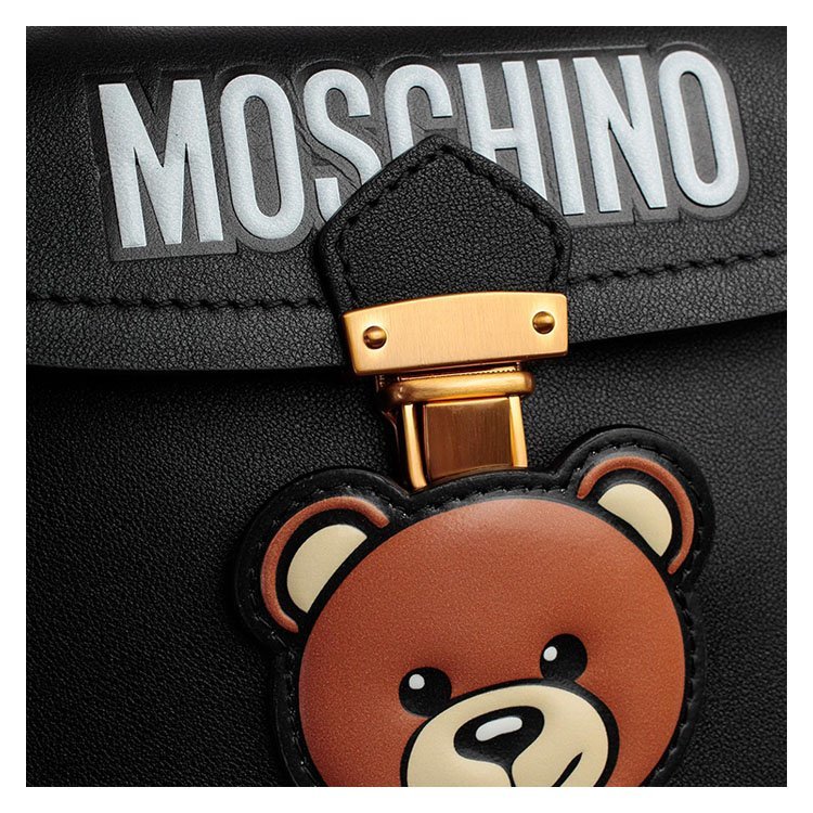 moschino/莫斯奇诺 19年春夏 logo 小熊 女包 女性 小方包 手提包 a.