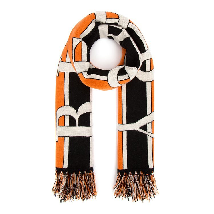 burberry/博柏利 19年春夏 围脖 女性 logo 流苏 围巾 8007180 a4151