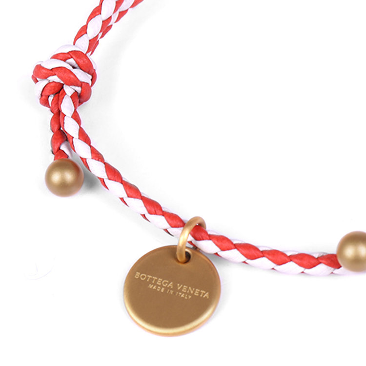 bottega veneta/葆蝶家 19年春夏 手绳 通用 白/红 手链 339580v395a