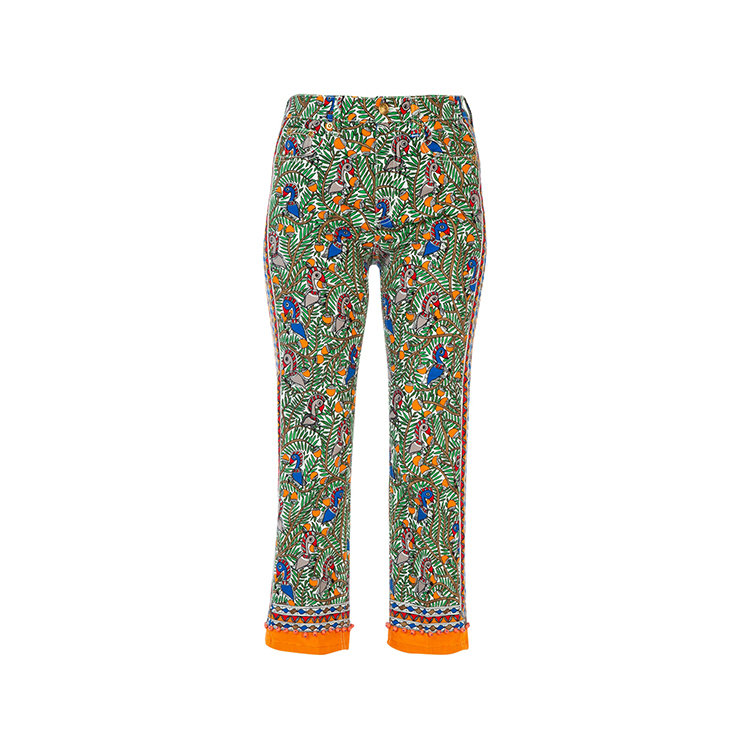 tory burch/汤丽柏琦 19年春夏 logo 女性 印花 混色 女士休闲裤