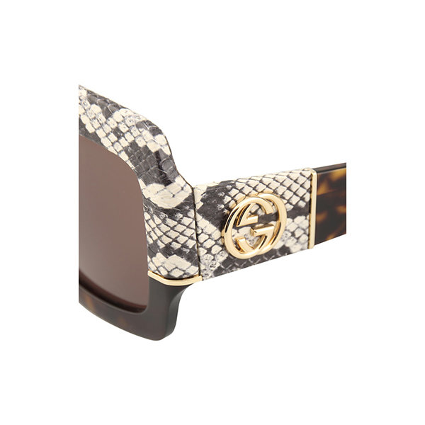 GUCCI/古驰 19年秋冬 墨镜 女性 方框 渐变色 棕色 太阳镜 GG0484S001
